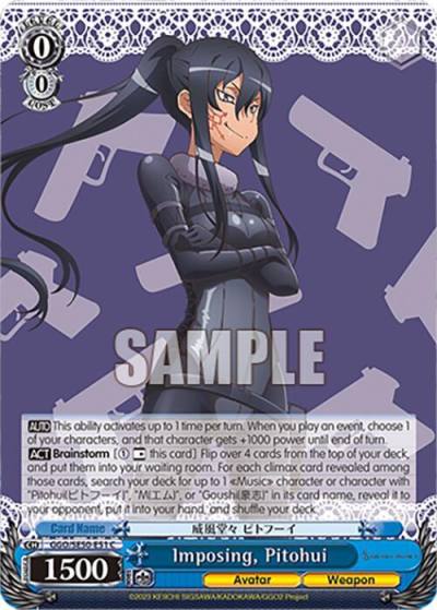 Imposing Pitohui GGO/SE50-E51 C SAO Alternative–Gun Gale Online–2 Premium Booster Card