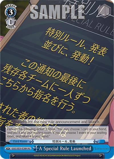 A Special Rule Launched HC GGO/SE50-E58H HC SAO Alternative–Gun Gale Online–2 Premium Booster Card